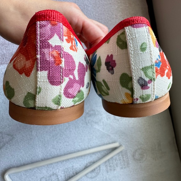 French Sole Floral Ballet Flat in Canvas * Like NEW * in US 6/36.5 Made in Spain - Picture 8 of 10